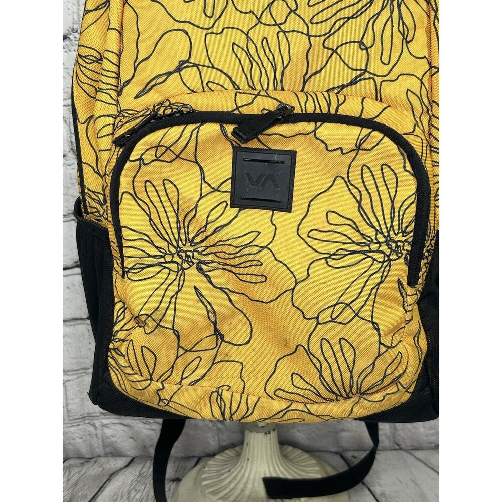 RVCA Estate II Yellow & Black Backpack Laptop Outdoor - Picture 5 of 10